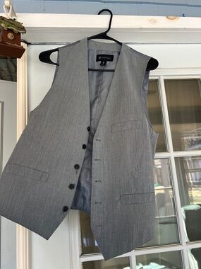 INC International Concepts Light Gray Men's Dress Vest
